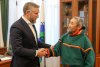 ​Губернатор НАО Юрий Бездудный передал главе крестьянско-фермерского хозяйства «Хаяр» Арсентию Вылке государственную награду РФ